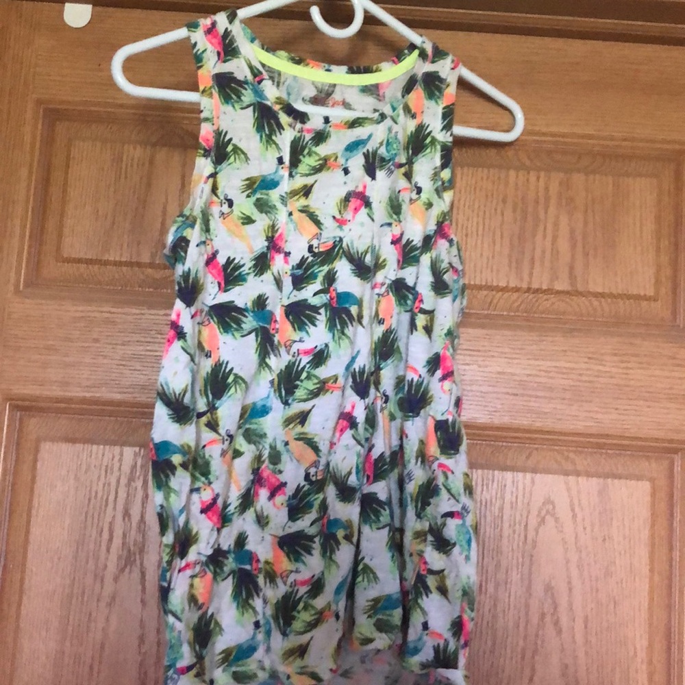 Youth tropical tank top